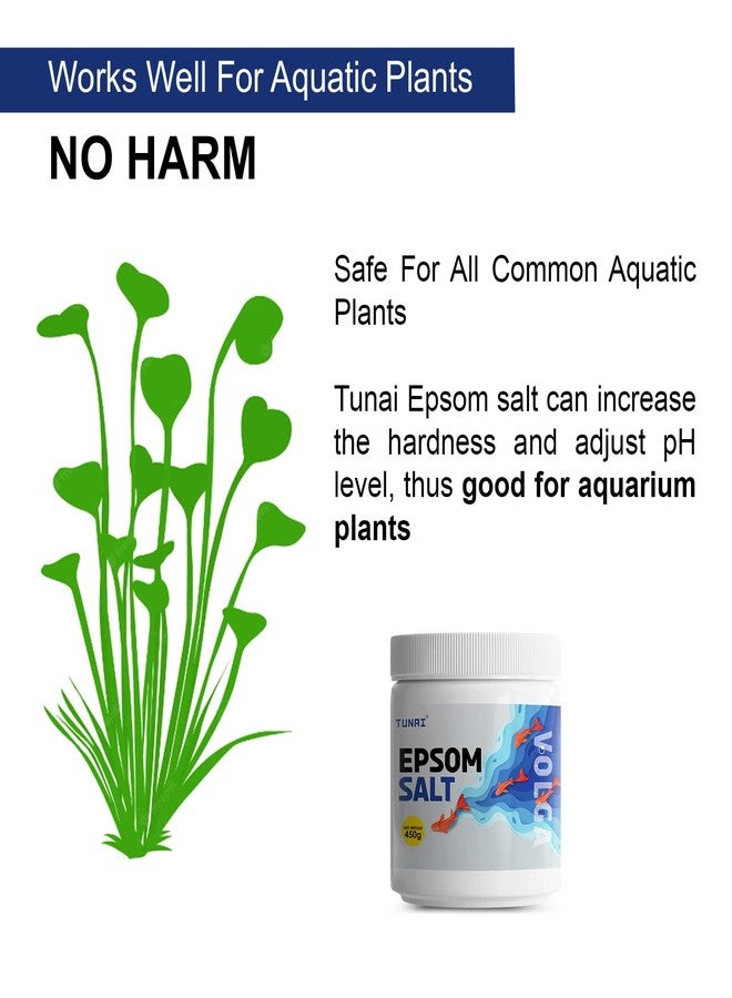 Tunai Epsom Crystal Aquarium Salt | 450g | for Aquarium Fish Tank, Assist in Treating Dropsy, Regulates pH Levels, Swim Bladder and Regulates Hardness of Fish Tank Water - Image 5